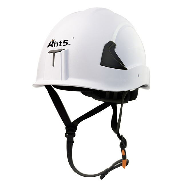 SNHA4-N Type II safety helmet angled front view with ABS shell design